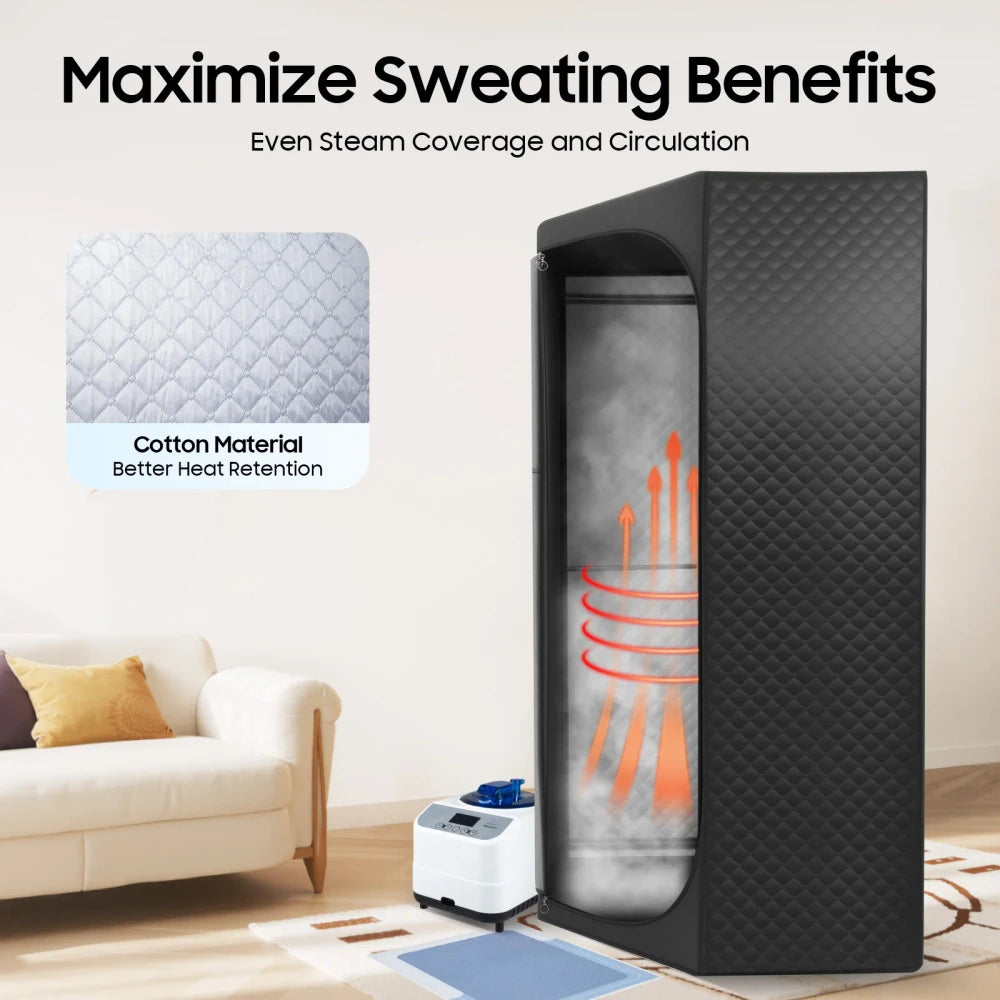 Sauna Portátil de Vapor para Casa | Detox, Pérdida de Peso y Relajación Muscular Profunda