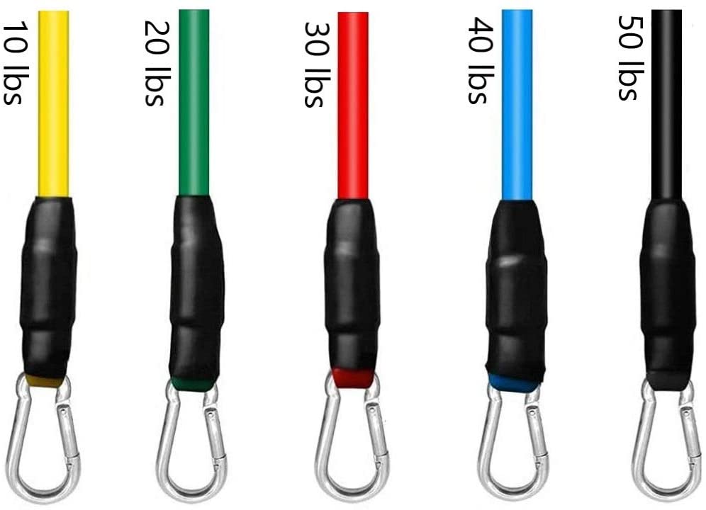 Bandas resistencia con asas y anclaje puerta