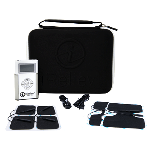 Set completo electroestimulador con funda y electrodos