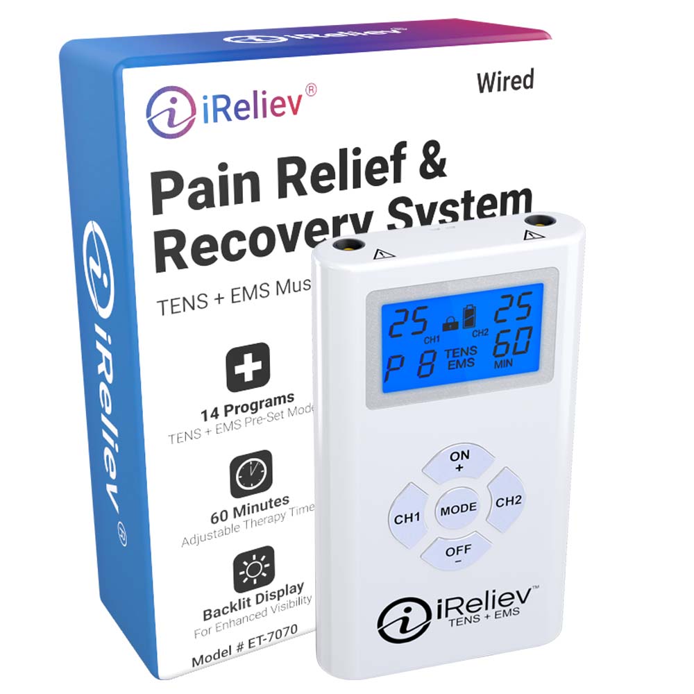 Electroestimulador muscular TENS EMS portátil 24 modos