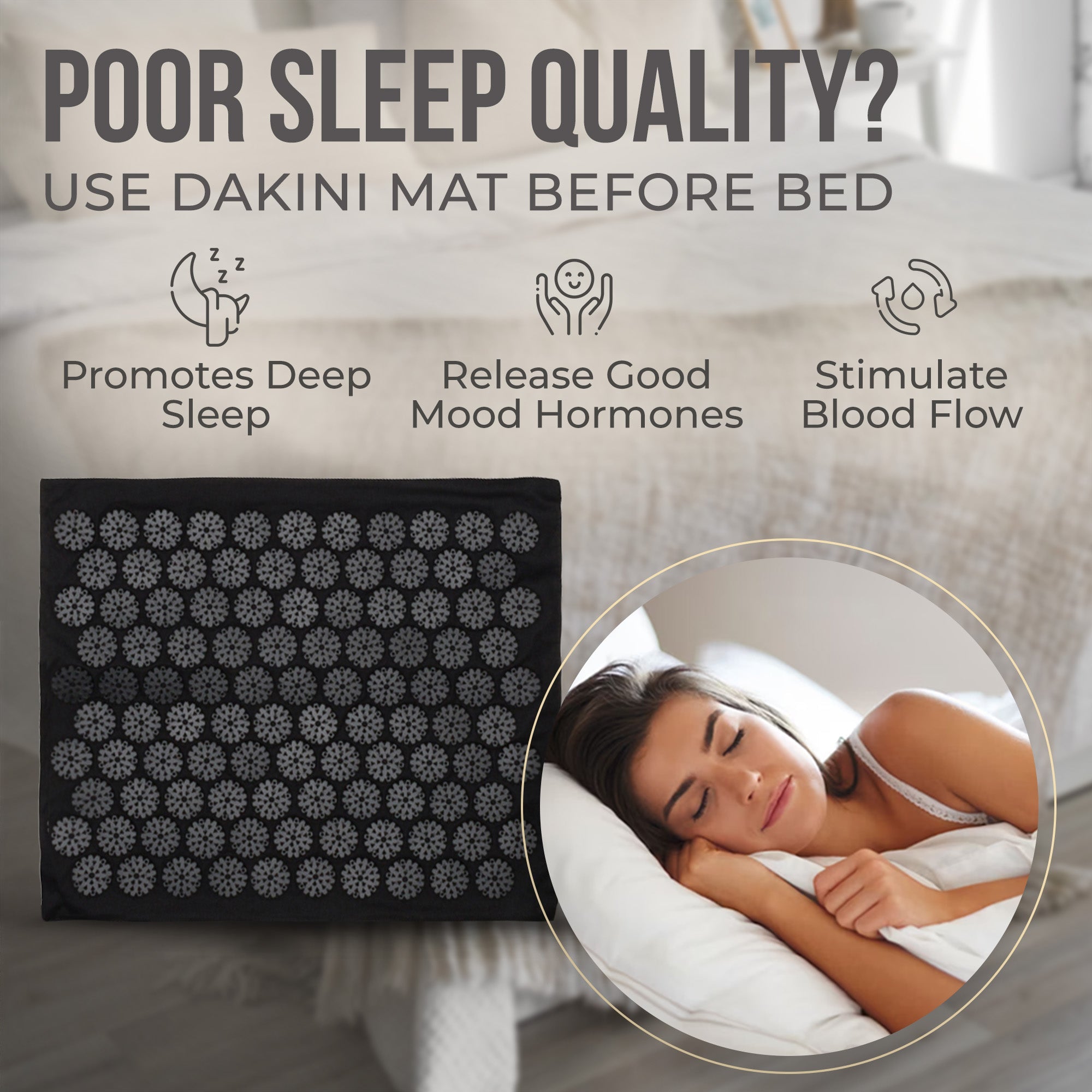 Esterilla acupresión para dormir mejor
